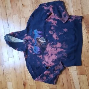 Vintage Tie Die Wolf Wyoming Hoodie